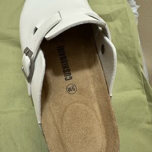 Women's White Mules
